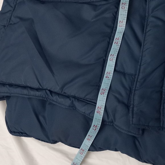 Naturebound puffer navy blue, lightweight extra thick warm Velcro clips & zipper - Picture 3 of 9